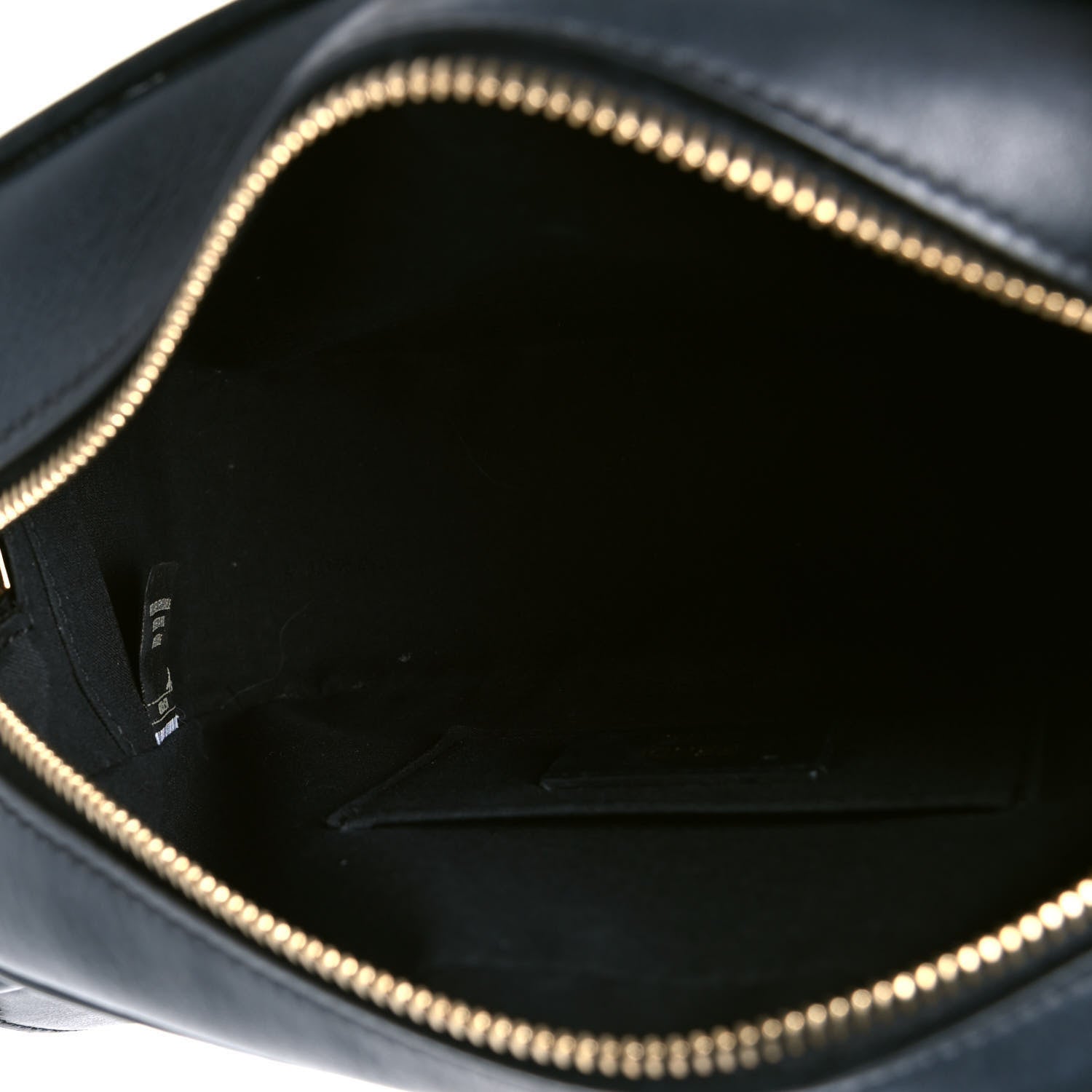 Fendi Vitello Century F is Fendi Bi-Color FF 1974 Embossed Camera Case Maya Black 4 of 4