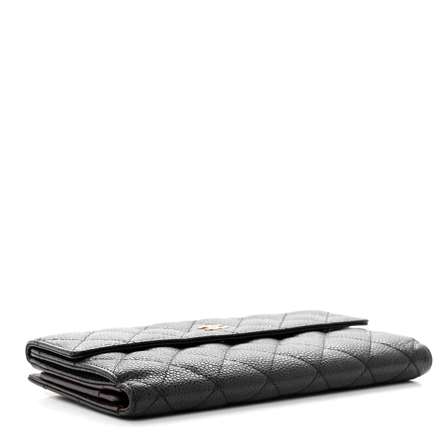 Chanel Caviar Quilted Long Flap Wallet Black 4 of 10