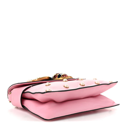 Gucci Nappa Pearl Studded Mini Queen Margaret Broadway Shoulder Bag Sugar Pink 4 of 11