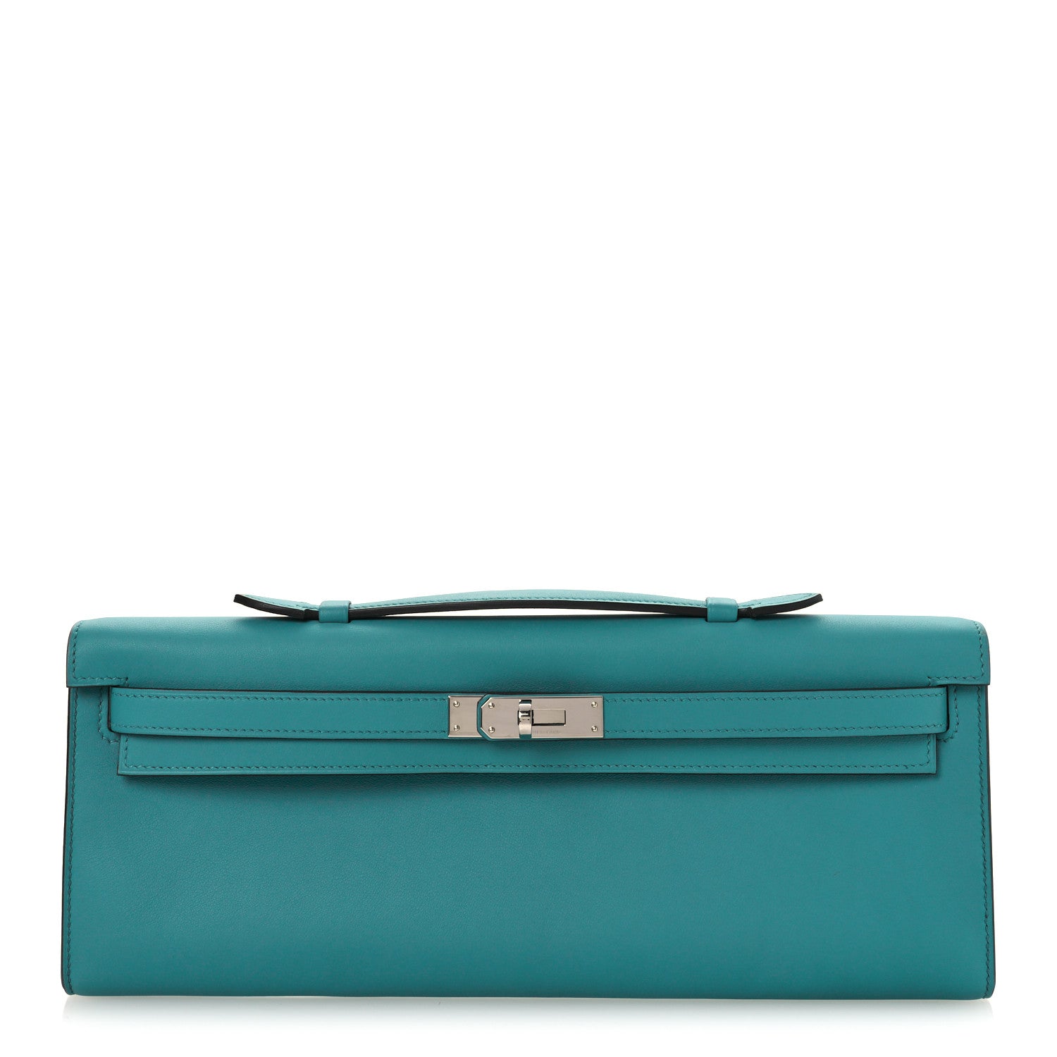Hermes Swift Kelly Cut Clutch Pochette  Vert Verone 1 of 10