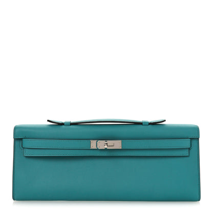 Hermes Swift Kelly Cut Clutch Pochette  Vert Verone 1 of 10