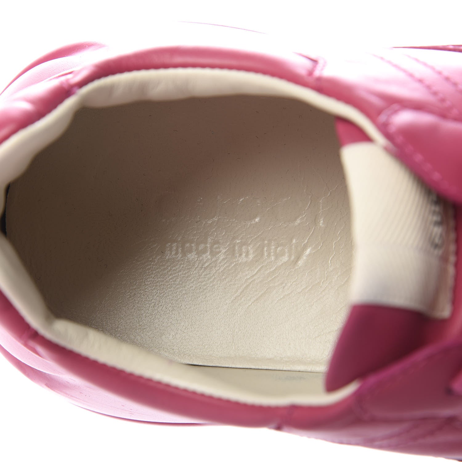 Gucci Calfskin Logo Mens Rhyton Sneakers 7 Box Pink 7 of 8