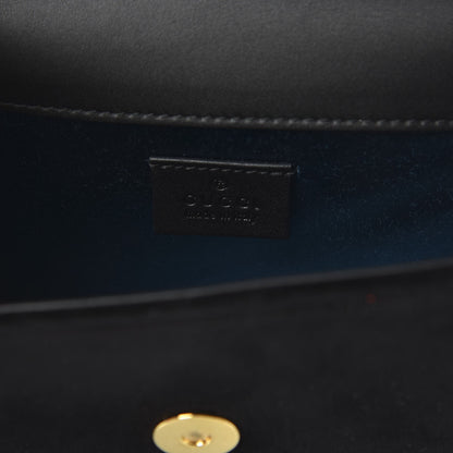 Gucci Velvet Crystal Square G Shoulder Bag Black 8 of 10