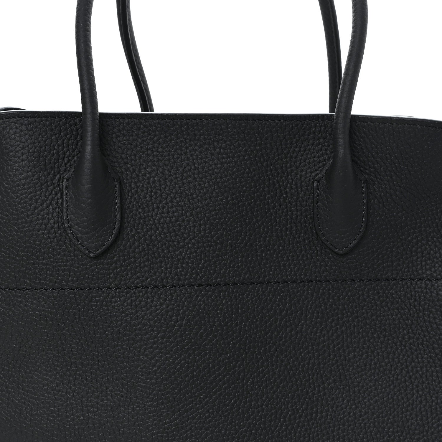 The Row Grained Calfskin Soft Margaux 17 Black 7 of 9