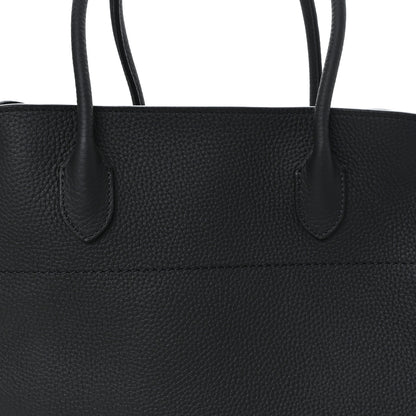The Row Grained Calfskin Soft Margaux 17 Black 7 of 9