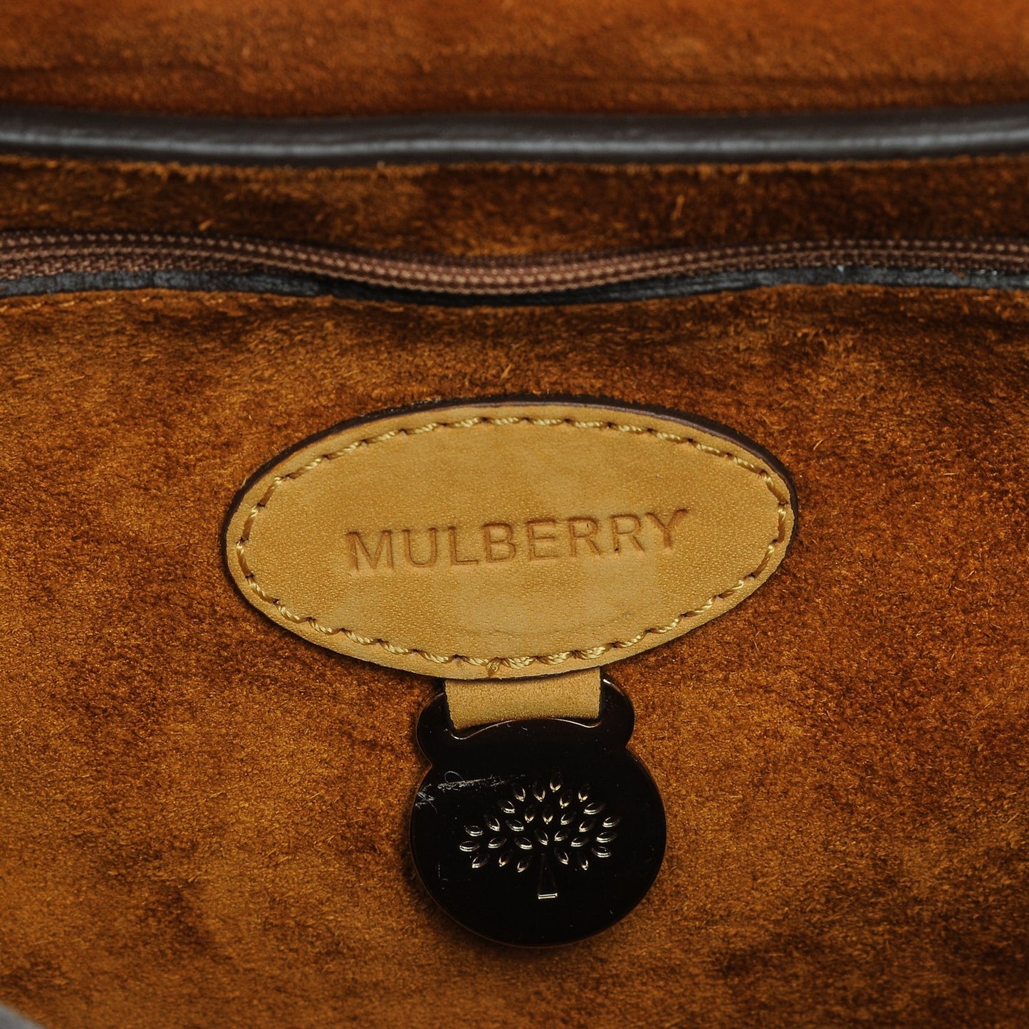 Smooth Nubuck Small Cookie Bayswater Satchel Ochre