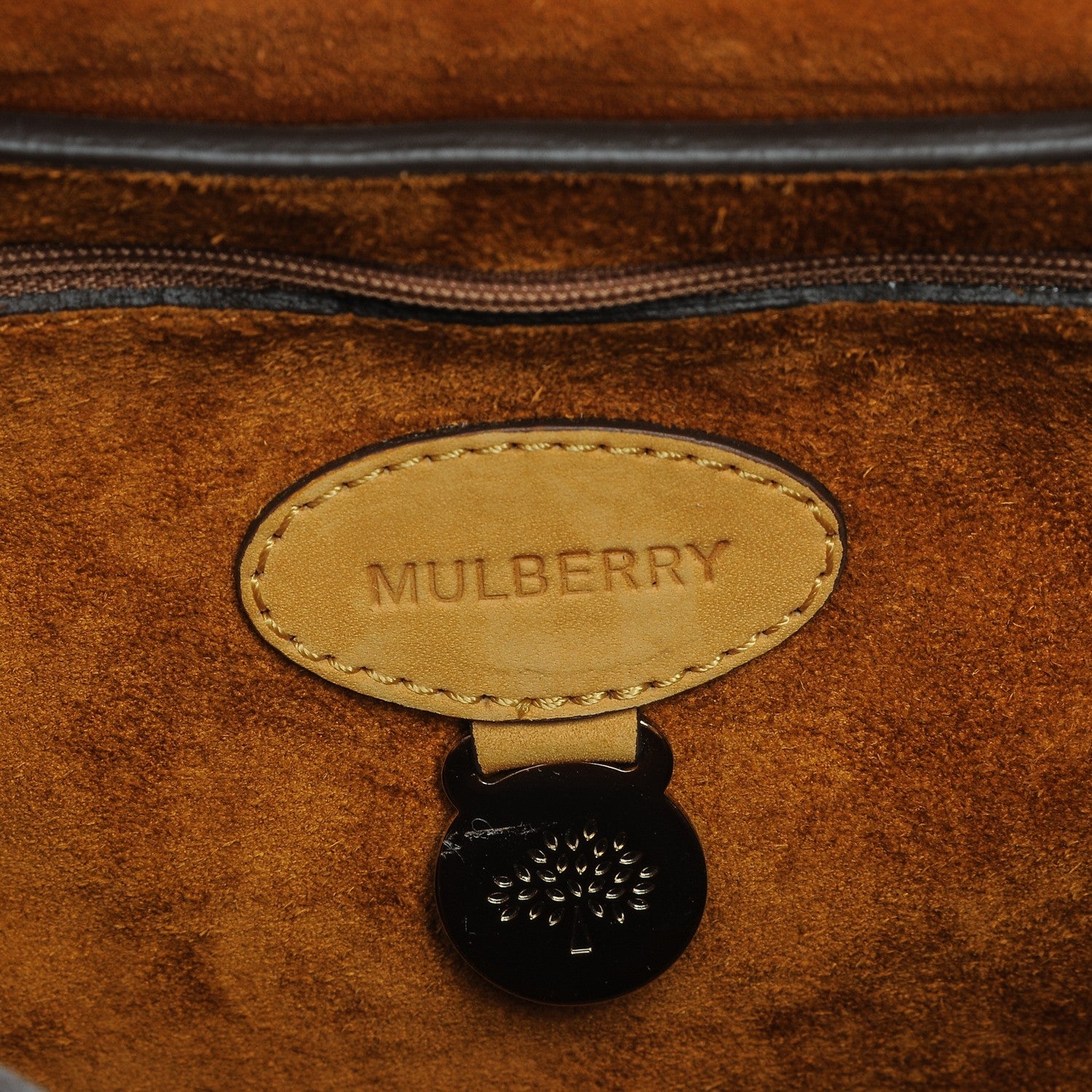 Mulberry Smooth Nubuck Small Cookie Bayswater Satchel Ochre 6 of 8