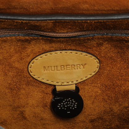 Mulberry Smooth Nubuck Small Cookie Bayswater Satchel Ochre 6 of 8