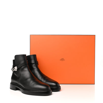 Hermes Calfskin Veo Ankle Boots 41.5 Black 9 of 9