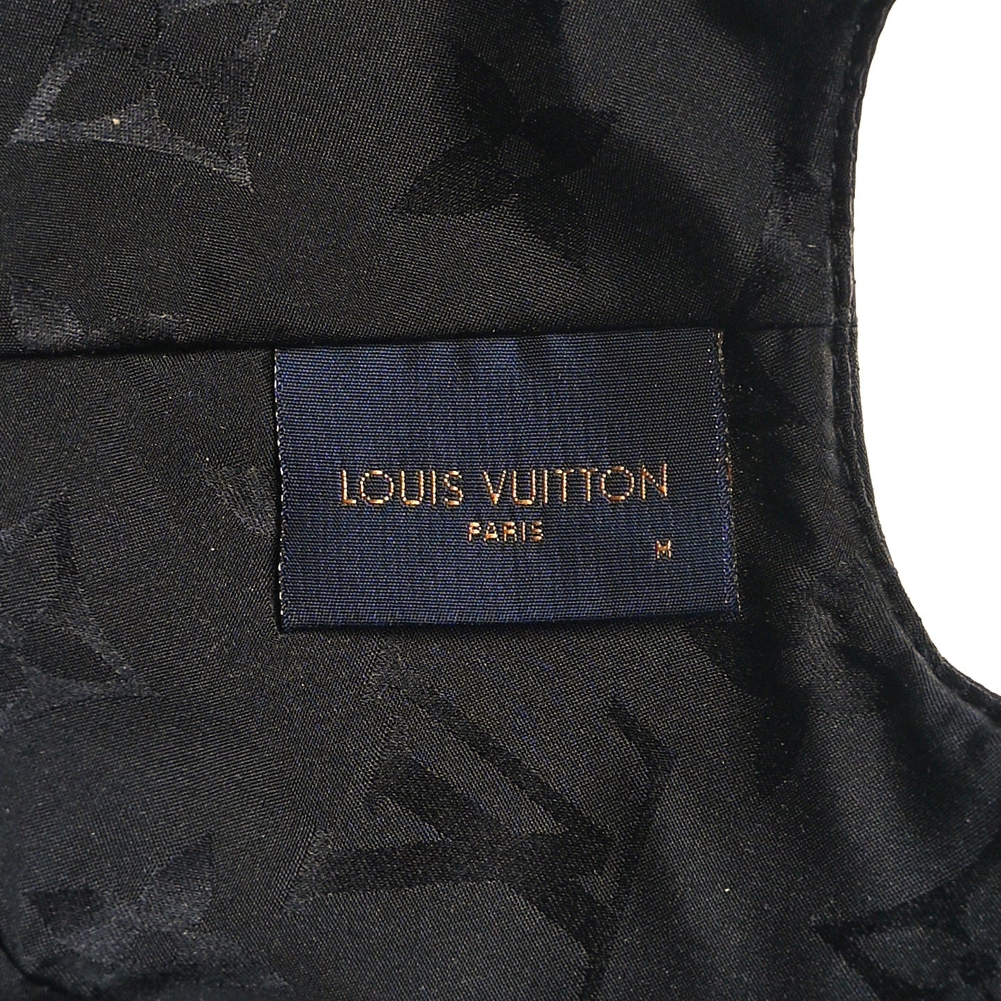 Polyester Silk Monogram LV Get Ready Cap M Black