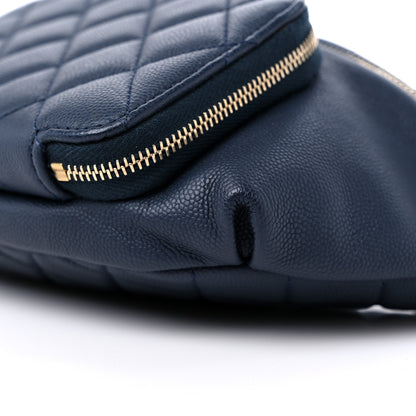 Chanel Caviar Quilted Business Affinity Waist Belt Bag Navy 9 of 10