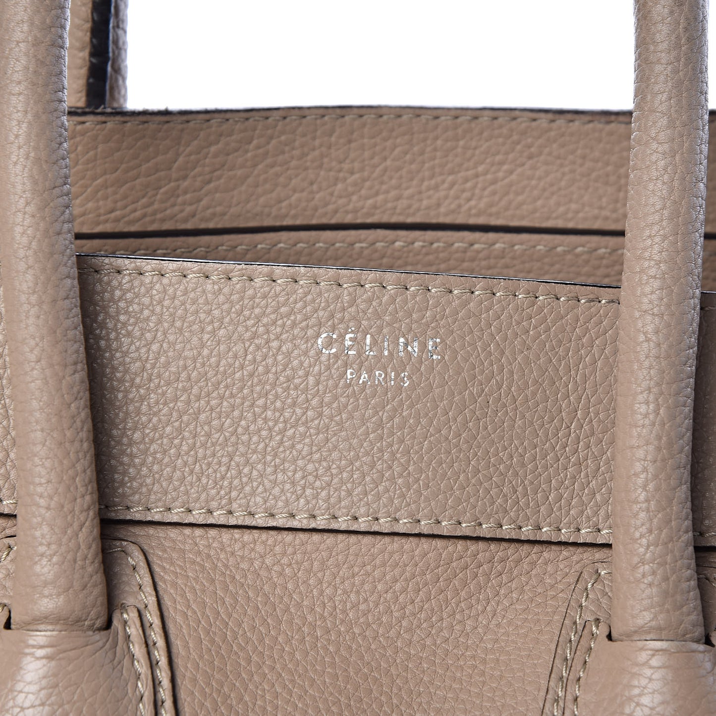 Drummed Calfskin Mini Luggage Dune