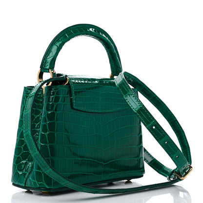 Louis Vuitton Crocodile Mini Capucines Emeraude 2 of 10