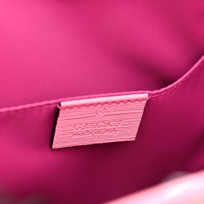 Gucci GG Supreme Monogram 3-D Strawberry Childrens Tote Beige Ebony Lotus Pink Fuxia Emerald 6 of 9