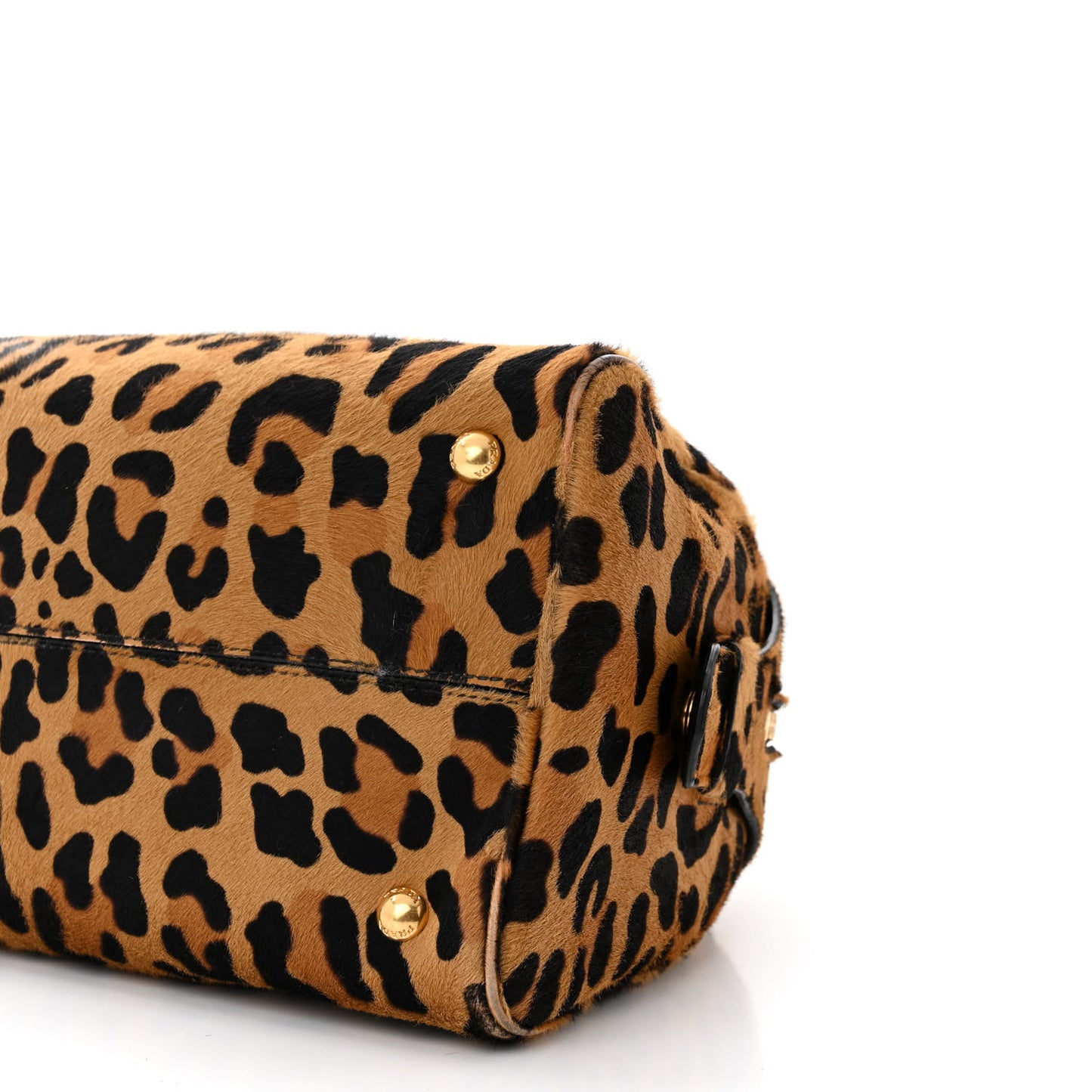 Pony Hair Leopard Print Large Cavallino Miele Moro