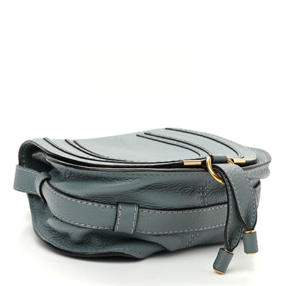 Chloe Calfskin Mini Marcie Round Crossbody Bag Rainy Blue 3 of 10