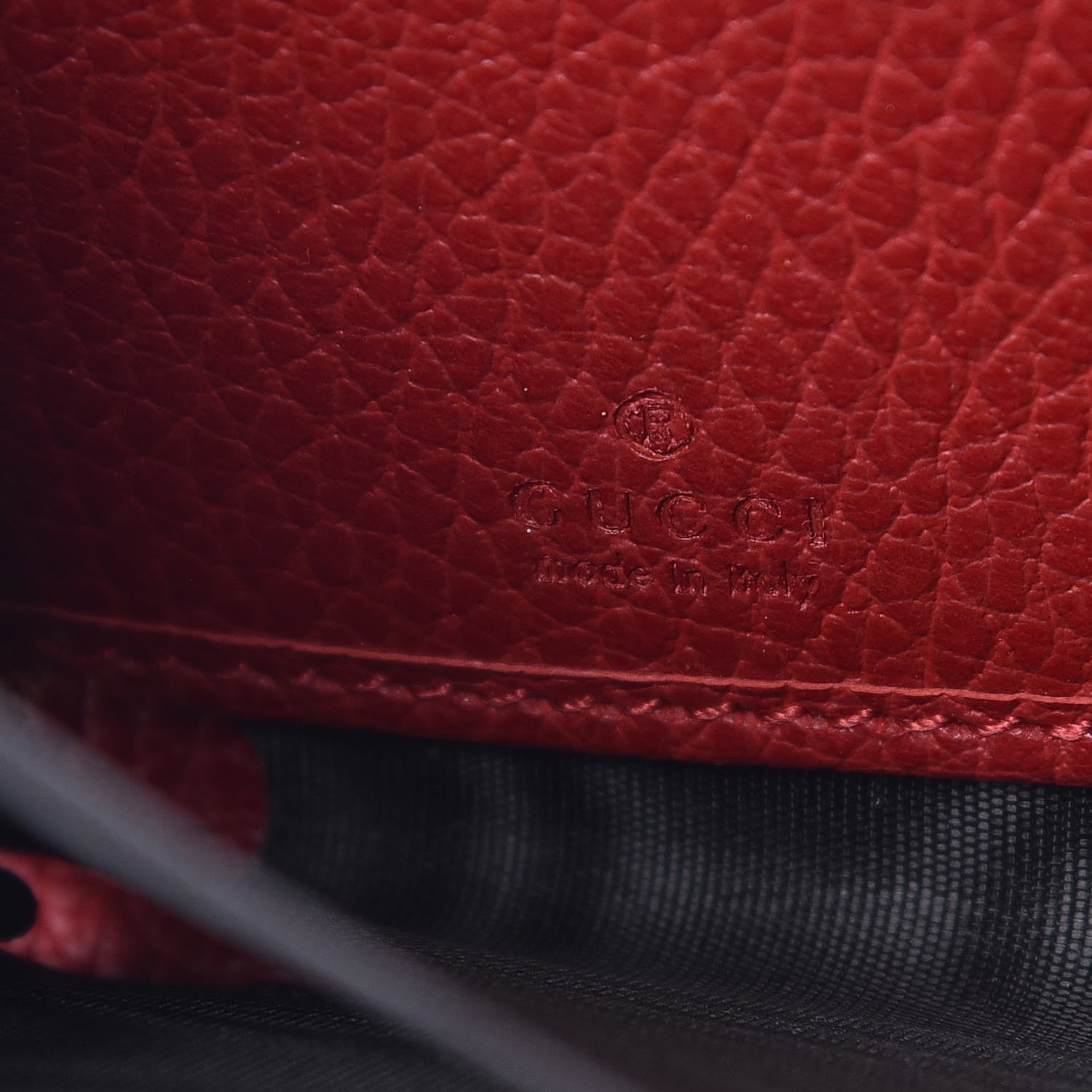 Gucci Dollar Calfskin GG Marmont Zip Around Wallet Hibiscus Red 6 of 7