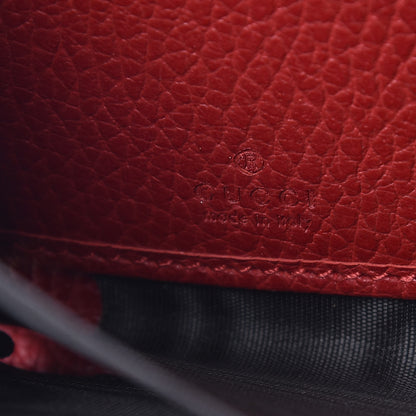 Gucci Dollar Calfskin GG Marmont Zip Around Wallet Hibiscus Red 6 of 7