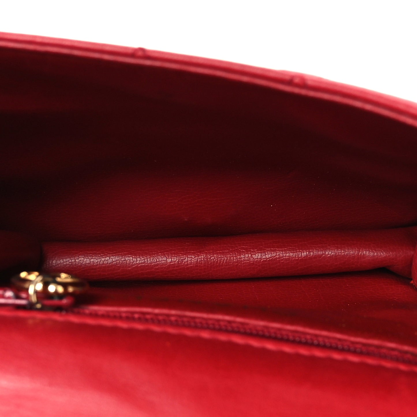 Lambskin Quilted Flap Waist Belt Bag 75 30 Red