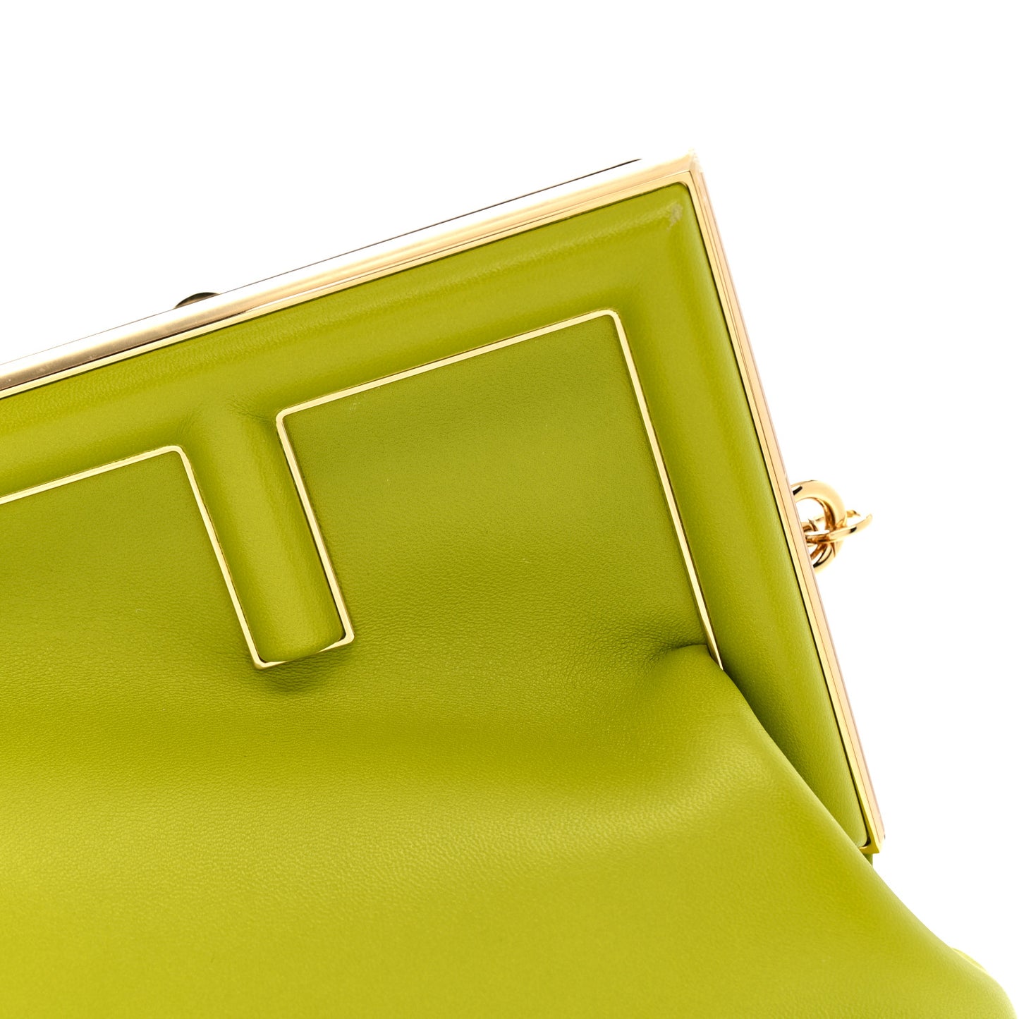 Shiny Nappa Small Fendi First Wasabi