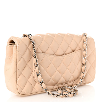 Chanel Lambskin Quilted East West Flap Beige 3 of 11