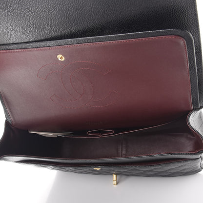 Chanel Caviar Quilted Maxi Double Flap Black 6 of 15