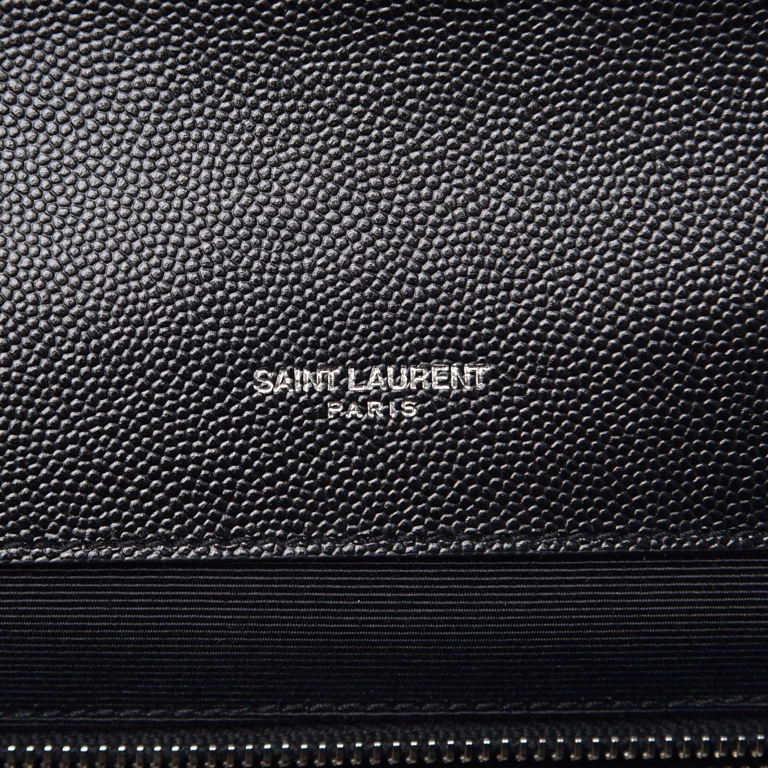 Saint Laurent Grain De Poudre Large Tri-Quilt Monogram Satchel Black 7 of 7