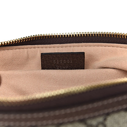 Gucci GG Supreme Monogram Large Ophidia Pouch Clutch Brown 7 of 7