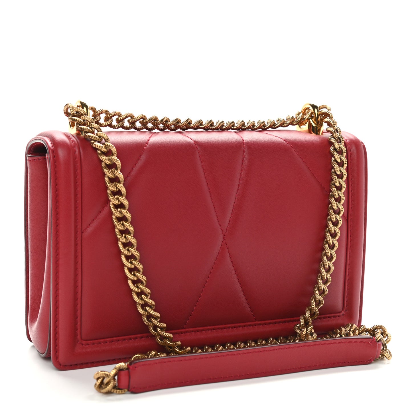 Calfskin Medium Devotion Crossbody Bag Red