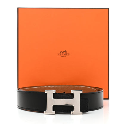Hermes Box Togo 32mm H Belt 75 30 Black Gold 9 of 9