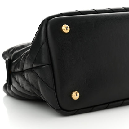 Chanel Calfskin Chevron Quilted Surpique Tote Black 10 of 11