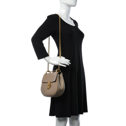 Chloe Grained Lambskin Drew Shoulder Bag Motty Grey 2 of 10