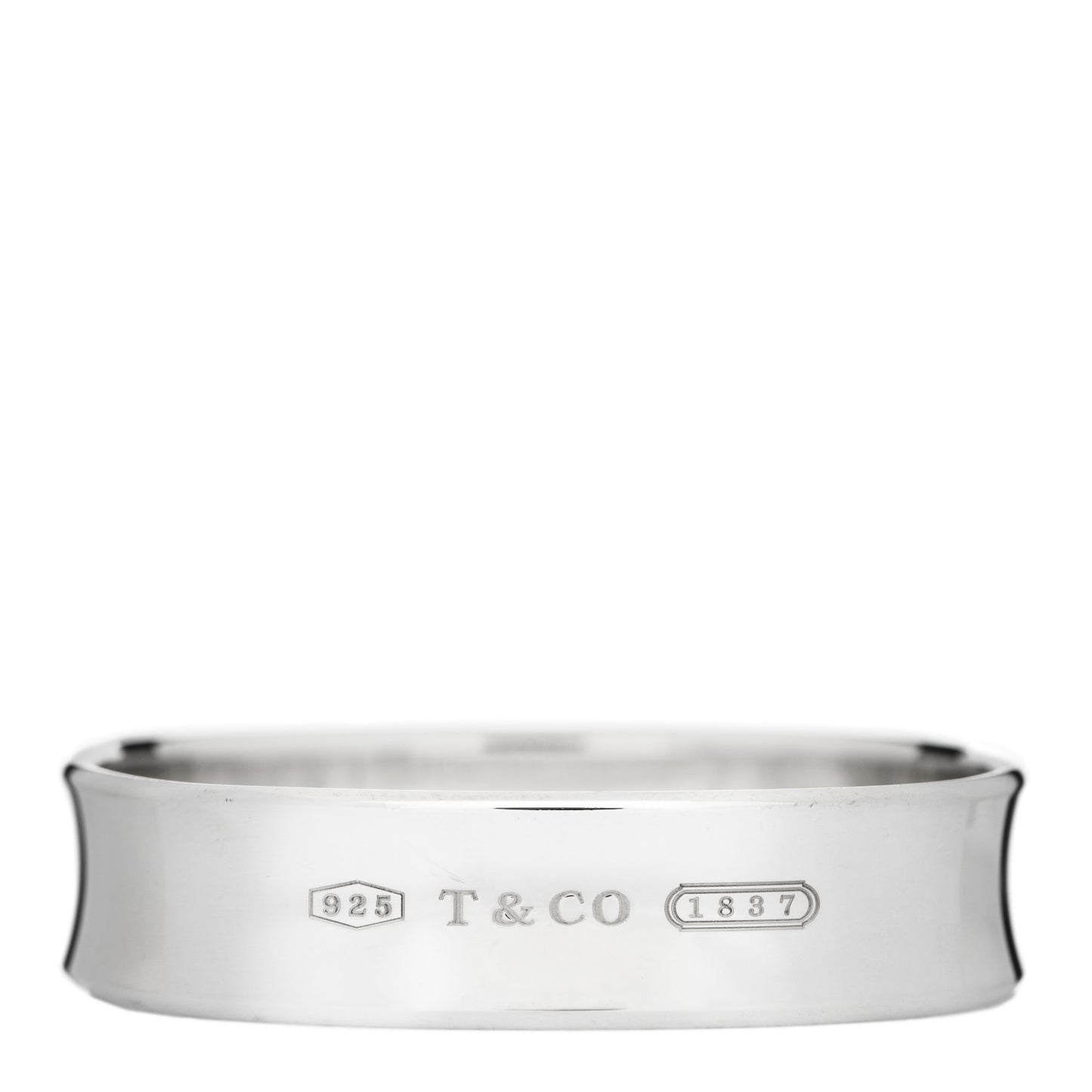 Sterling Silver 1837 Cushion Bangle Bracelet