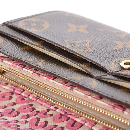 Louis Vuitton Monogram Leopard Sarah Wallet Blanc Corail 9 of 9