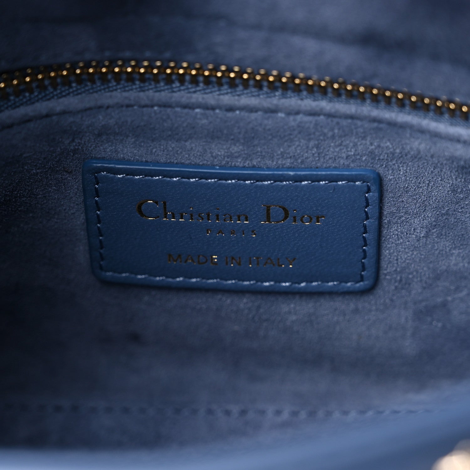Christian Dior Lambskin Cannage Lucky Star Studded Mini Lady Dior Denim Blue 5 of 8