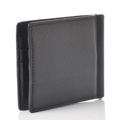 Gucci Calfskin Mens Money Clip Bi-Fold Wallet Black 3 of 7