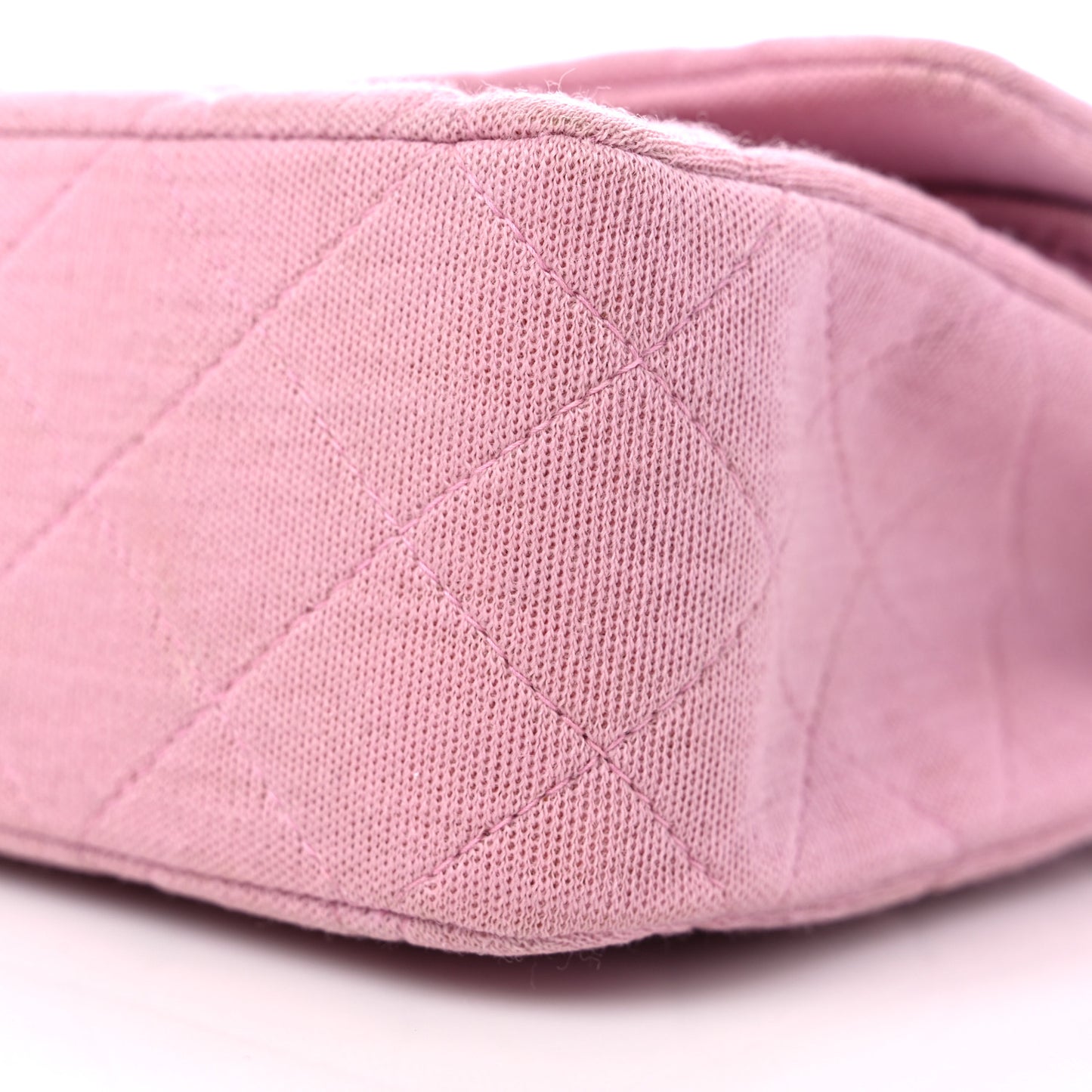 Jersey Quilted Medium Double Flap Pink