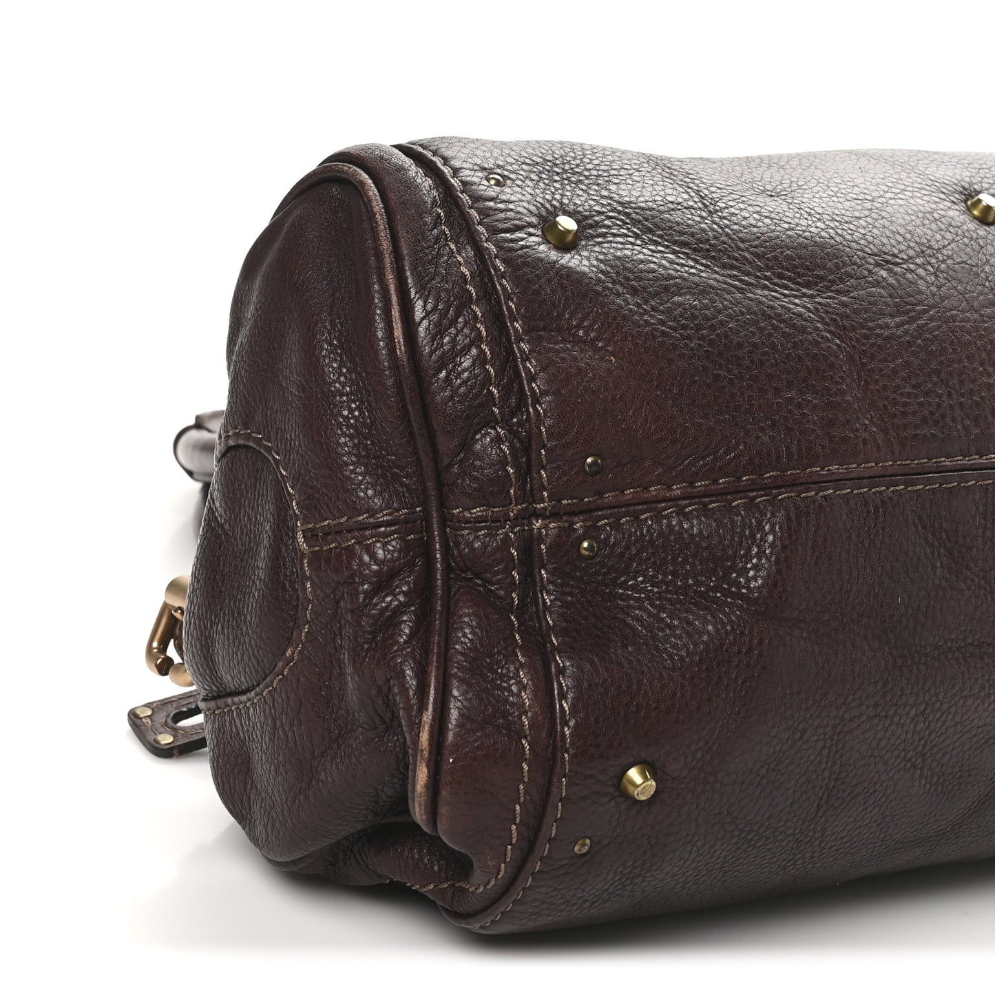 Calfskin Medium Paddington Satchel Chocolate
