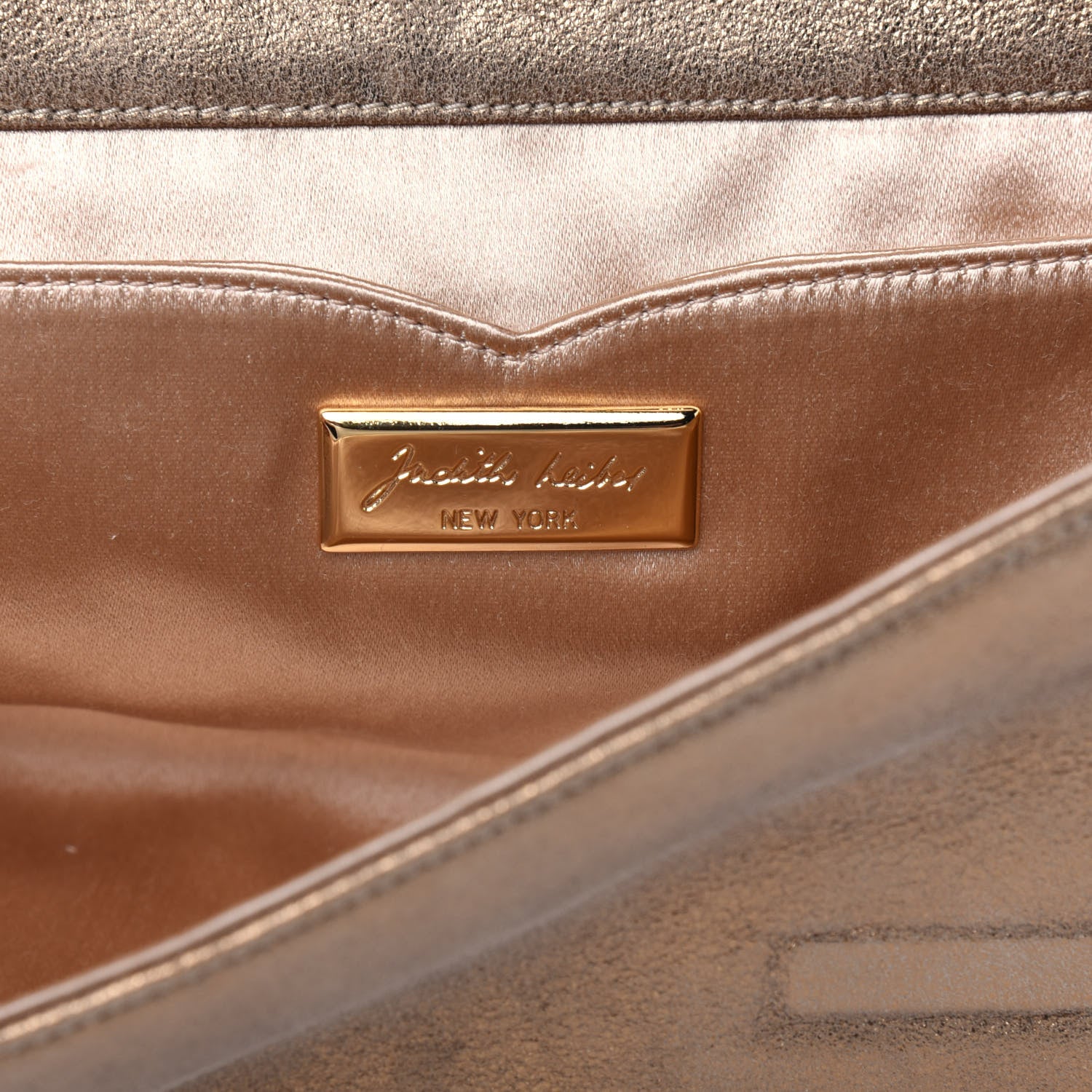 Judith Leiber Metallic Flap Clutch Gold 7 of 19