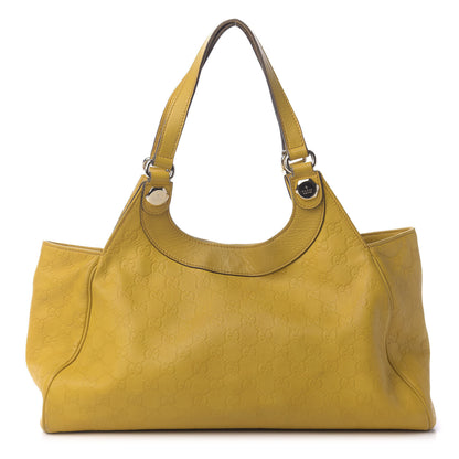 Gucci Guccissima Charmy Shoulder Bag Yellow 1 of 10
