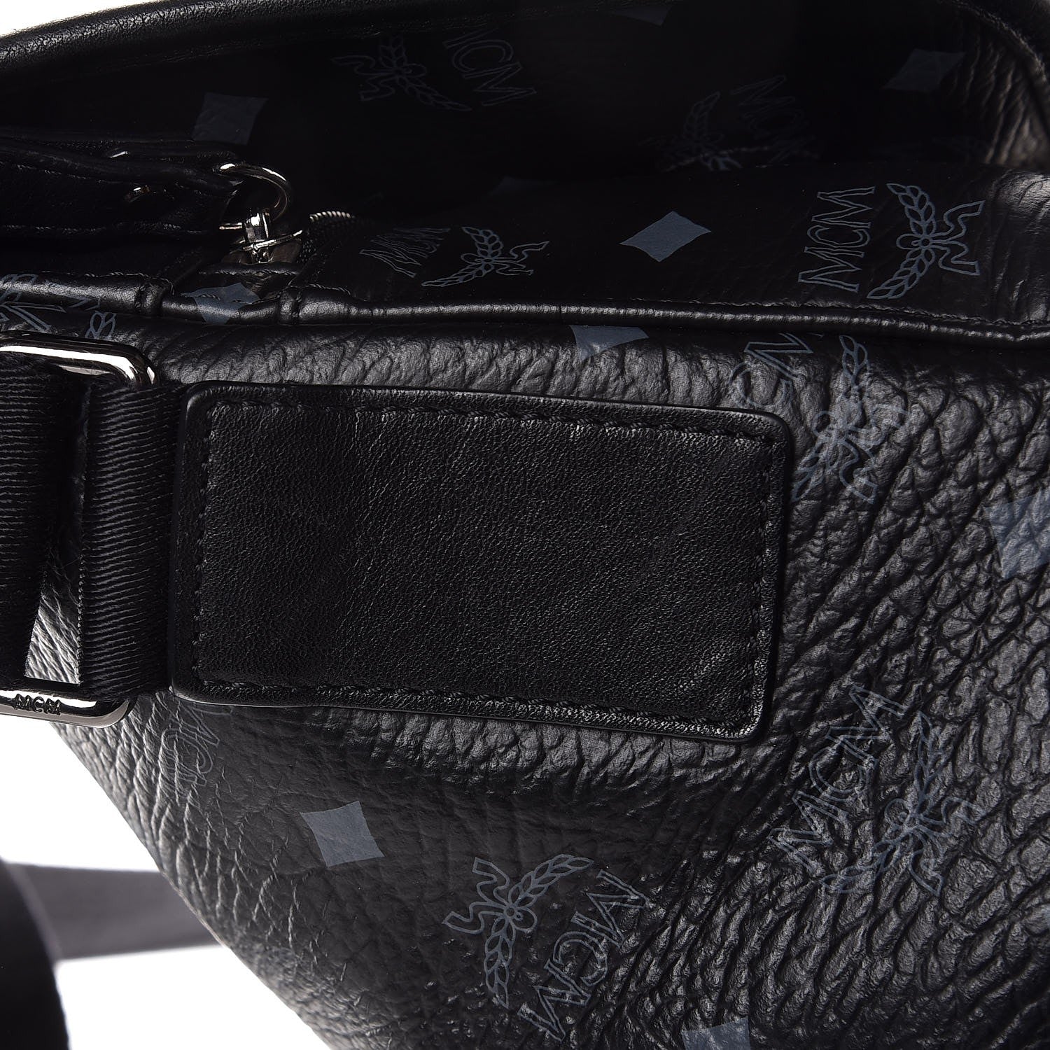 MCM Visetos Studded Messenger Black 18 of 18