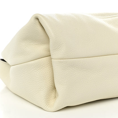 Gucci Grained Calfskin Softbit Maxi Shoulder Bag Dusty White 8 of 9