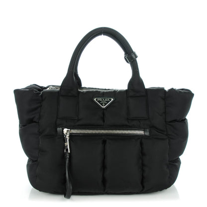 Prada Tessuto Nylon Bomber Tote Nero Black 1 of 9