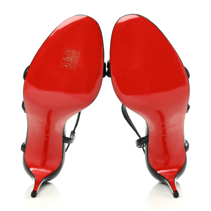 Christian Louboutin Calfskin Alligator Embossed Selima 85 Sandals 40 Black 5 of 7