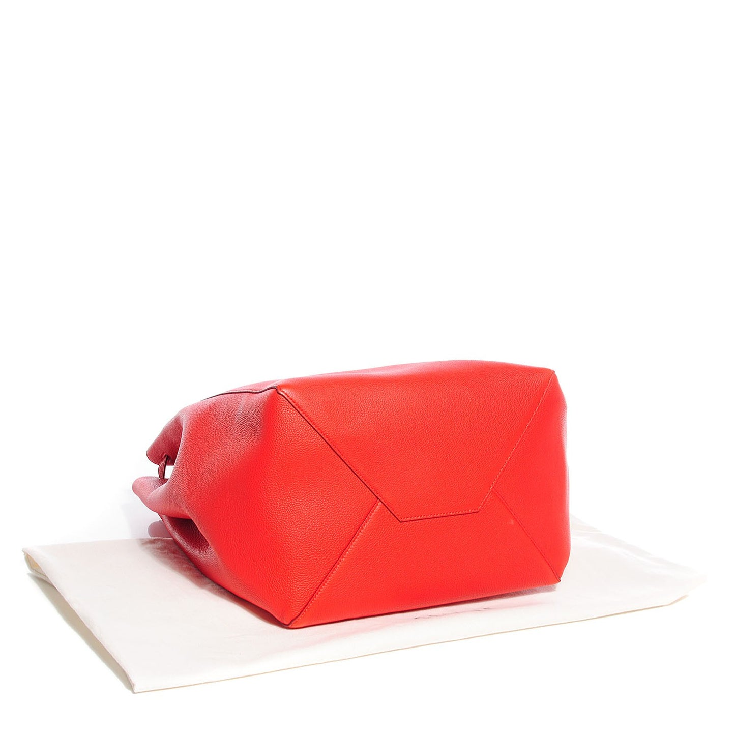 Soft Grained Calfskin Medium Cabas Phantom Vermillion