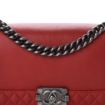 Chanel Calfskin Medium Boy Reverso Flap Red 10 of 10