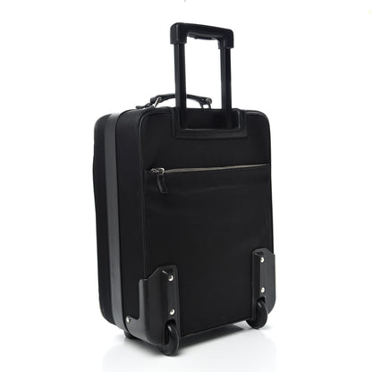 Prada Tessuto Nylon Saffiano Trolley Luggage Black 3 of 18