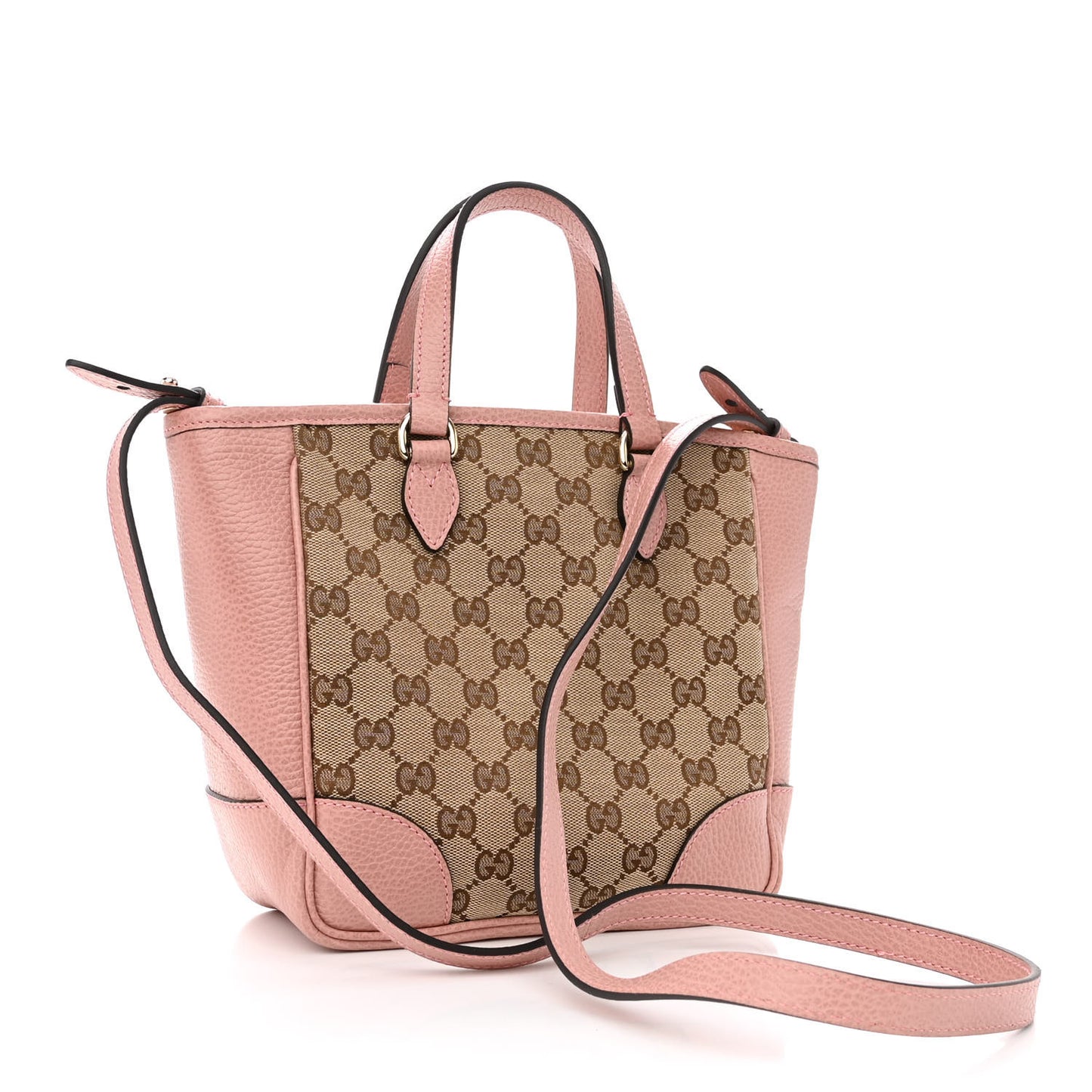 Monogram Small Bree Tote Beige Soft Pink