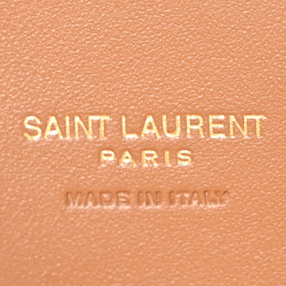 Saint Laurent Smooth Calfskin Suede Medium Reversible Monogram Kate Satchel Light Ochre 6 of 16