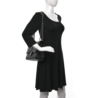 Chanel Lambskin Quilted Maxi Single Flap Black 2 of 10